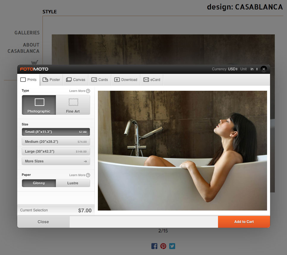 Fotomoto website example
